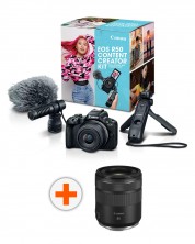 Fotoaparat Canon - EOS R50 Content Creator Kit, Black + Objektiv Canon - RF 85mm f/2 Macro IS STM -1